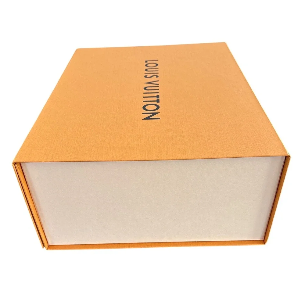 Louis Vuitton Medium Saffron Orange Storage Box 14x10x5 Pull-Tab Flap